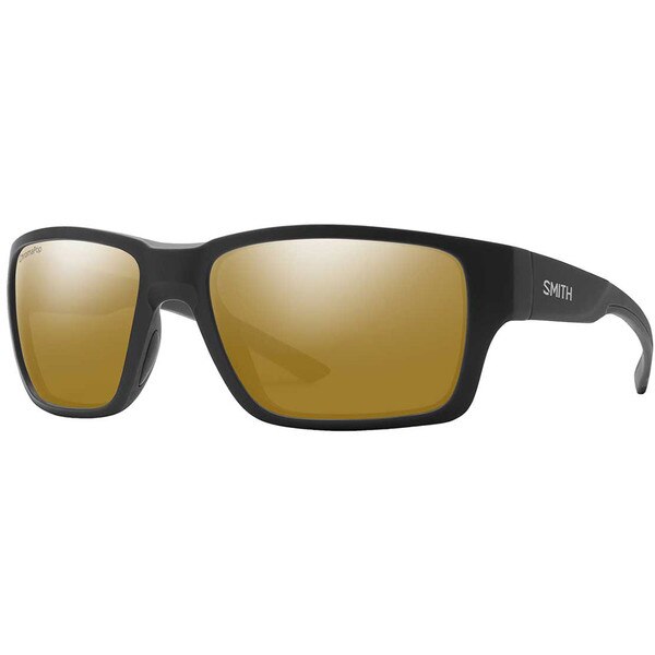Smith Outback Sunglasses ChromaPop Polarized in Matte Black with Bronze Mirror